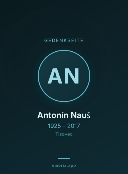 Gedenkportrait von Antonín Nauš