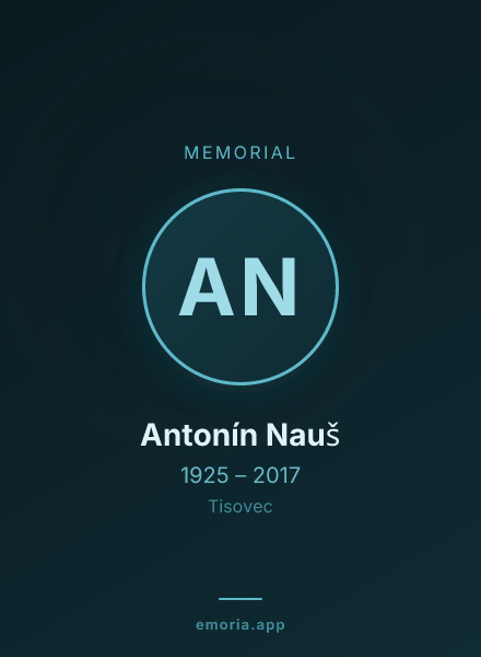 Memorial portrait of Antonín Nauš