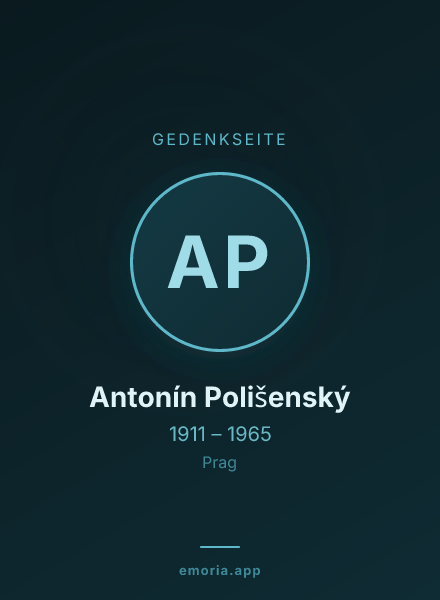 Gedenkportrait von Antonín Polišenský