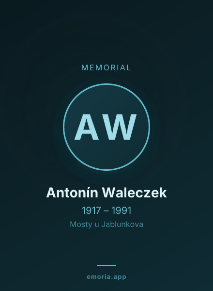 Memorial portrait of Antonín Waleczek