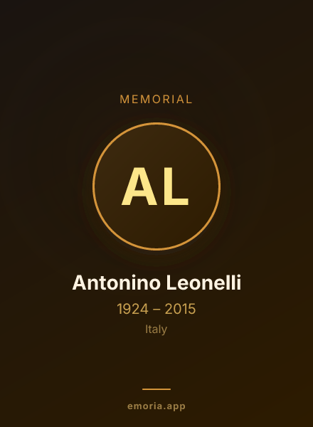 Memorial portrait of Antonino Leonelli
