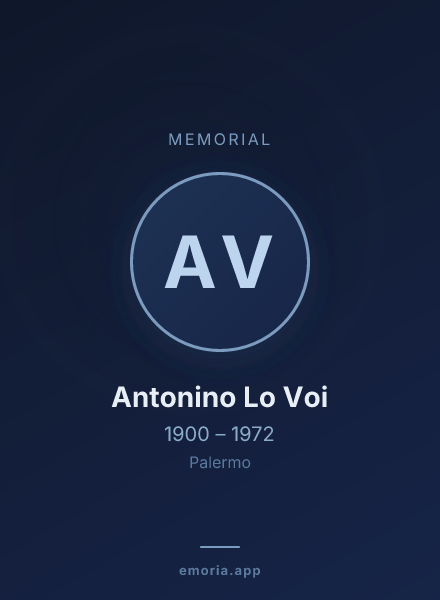 Memorial portrait of Antonino Lo Voi