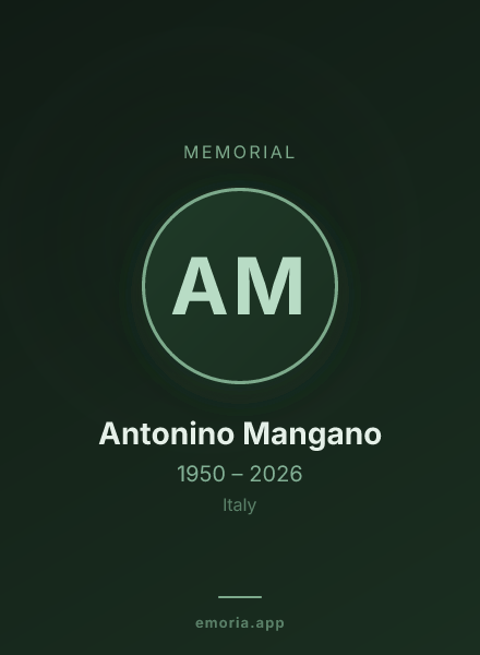 Memorial portrait of Antonino Mangano