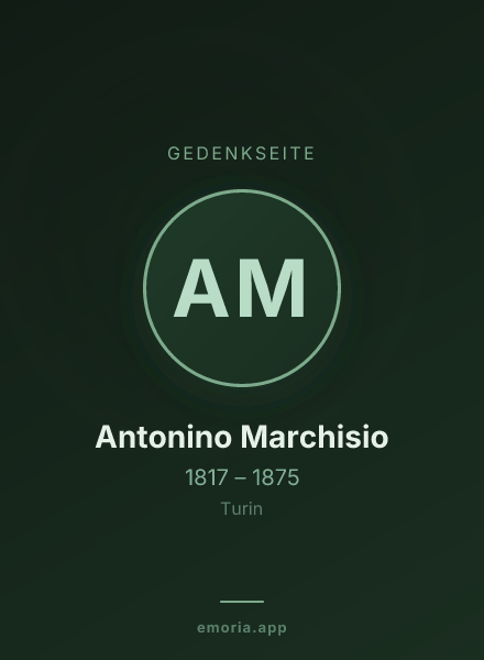 Gedenkportrait von Antonino Marchisio