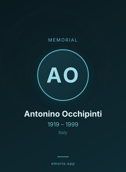Memorial portrait of Antonino Occhipinti