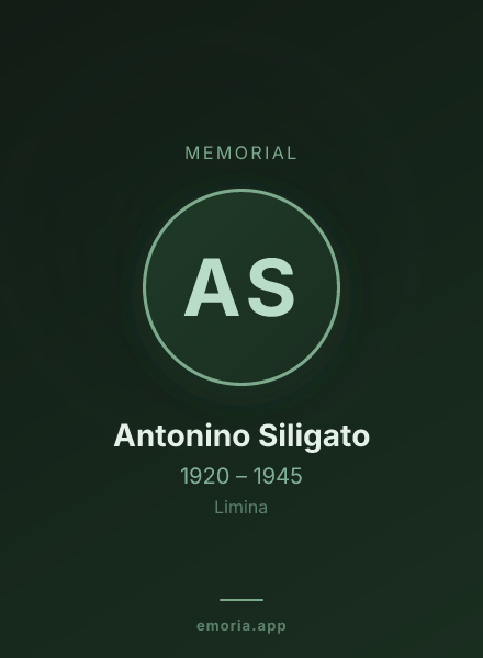 Memorial portrait of Antonino Siligato