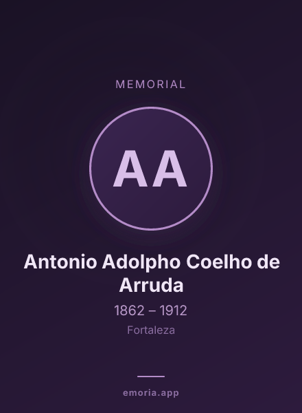 Memorial portrait of Antonio Adolpho Coelho de Arruda