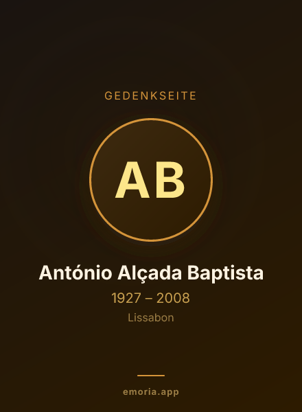 Gedenkportrait von António Alçada Baptista