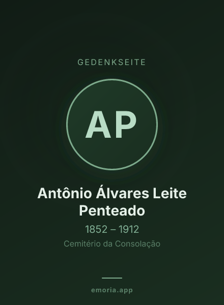 Gedenkportrait von Antônio Álvares Leite Penteado
