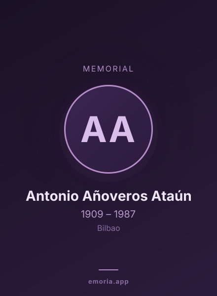 Memorial portrait of Antonio Añoveros Ataún