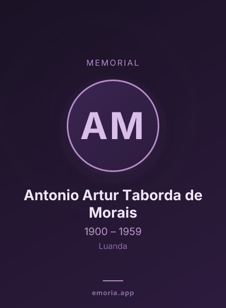 Memorial portrait of Antonio Artur Taborda de Morais