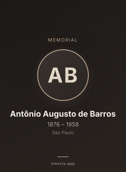 Memorial portrait of Antônio Augusto de Barros