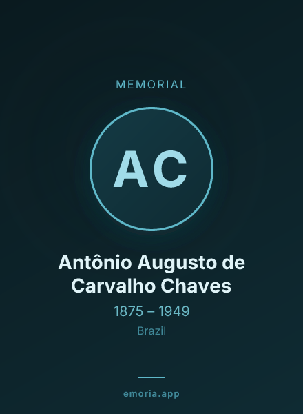 Memorial portrait of Antônio Augusto de Carvalho Chaves