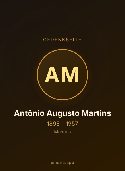 Gedenkportrait von Antônio Augusto Martins