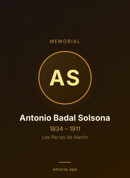 Memorial portrait of Antonio Badal Solsona