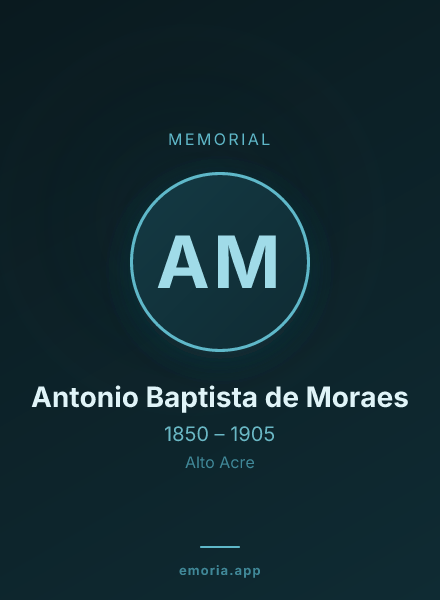 Memorial portrait of Antonio Baptista de Moraes