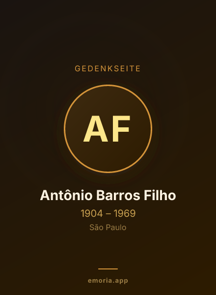 Gedenkportrait von Antônio Barros Filho