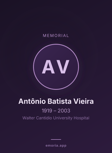 Memorial portrait of Antônio Batista Vieira