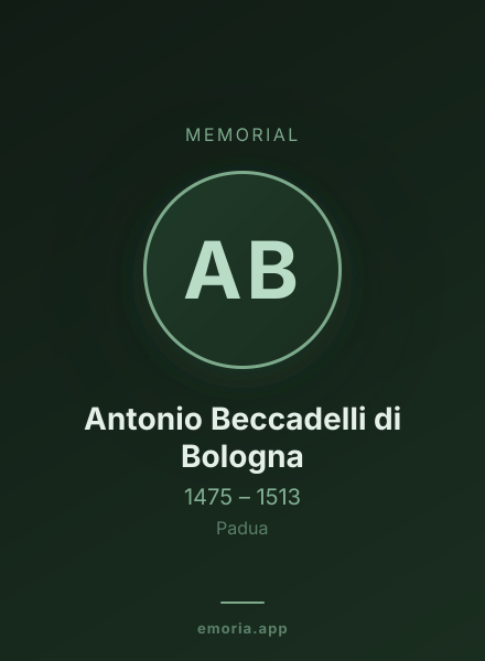 Memorial portrait of Antonio Beccadelli di Bologna