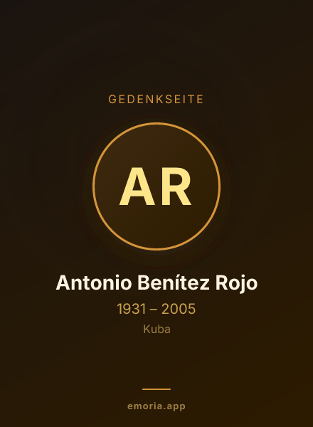 Gedenkportrait von Antonio Benítez Rojo
