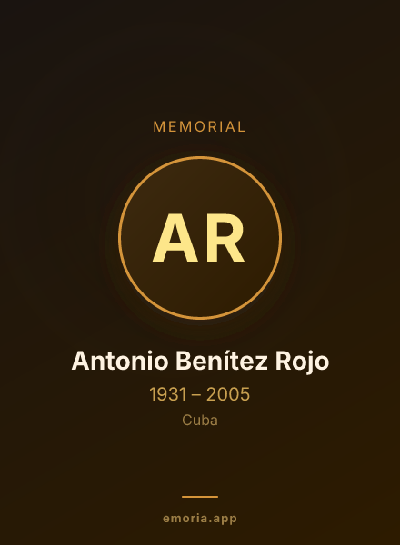 Memorial portrait of Antonio Benítez Rojo