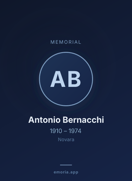 Memorial portrait of Antonio Bernacchi