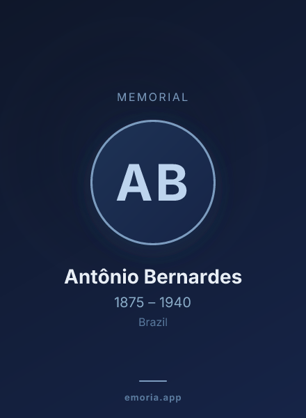 Memorial portrait of Antônio Bernardes