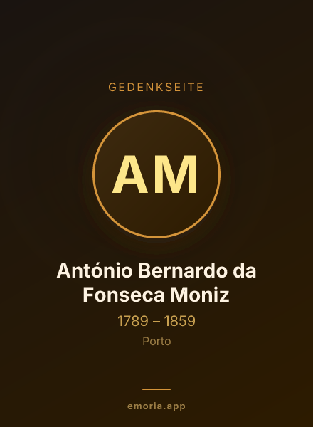 Gedenkportrait von António Bernardo da Fonseca Moniz