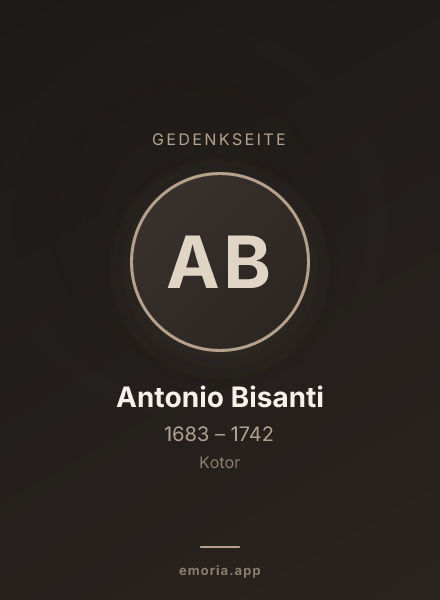 Gedenkportrait von Antonio Bisanti