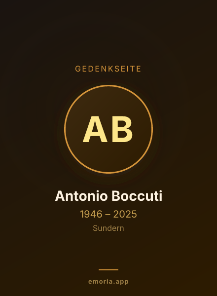 Gedenkportrait von Antonio Boccuti