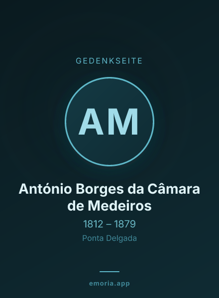 Gedenkportrait von António Borges da Câmara de Medeiros