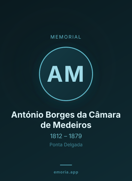 Memorial portrait of António Borges da Câmara de Medeiros