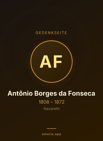 Gedenkportrait von Antônio Borges da Fonseca