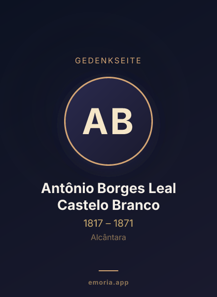 Gedenkportrait von Antônio Borges Leal Castelo Branco