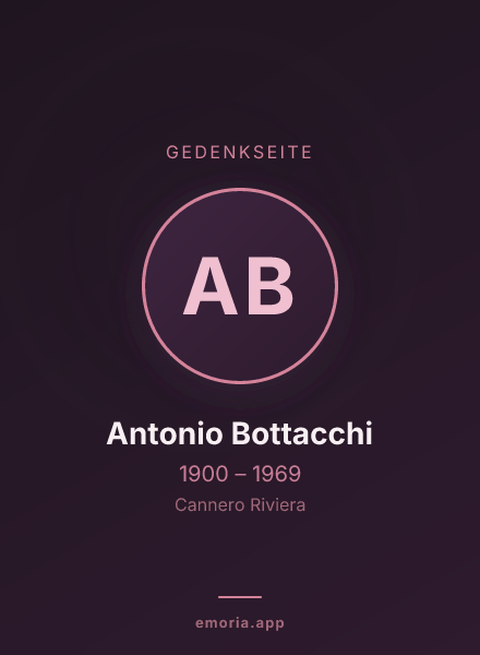 Gedenkportrait von Antonio Bottacchi