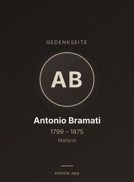 Gedenkportrait von Antonio Bramati