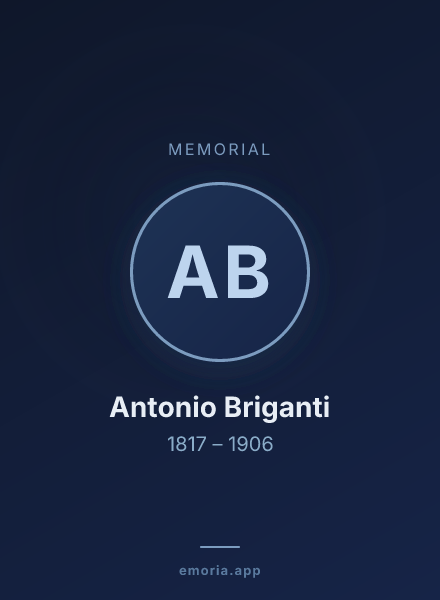 Memorial portrait of Antonio Briganti