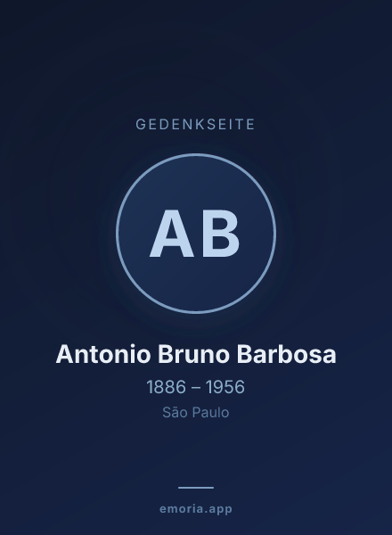 Gedenkportrait von Antonio Bruno Barbosa