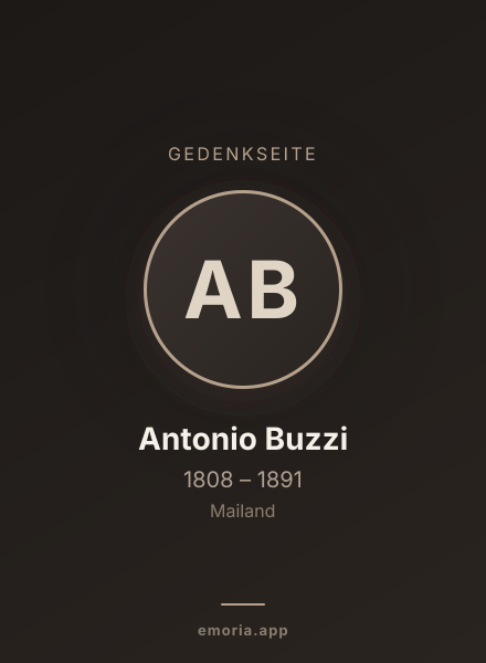 Gedenkportrait von Antonio Buzzi