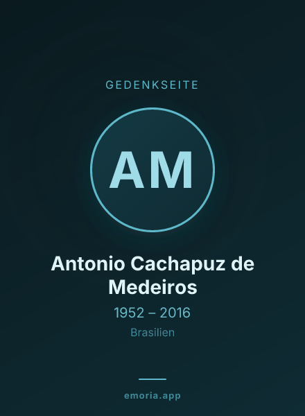 Gedenkportrait von Antonio Cachapuz de Medeiros
