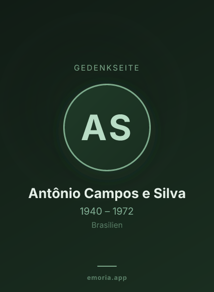 Gedenkportrait von Antônio Campos e Silva