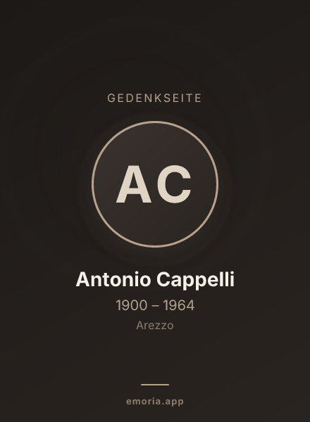 Gedenkportrait von Antonio Cappelli