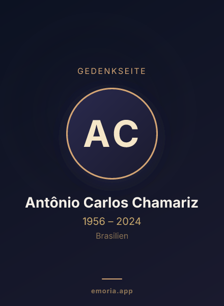 Gedenkportrait von Antônio Carlos Chamariz