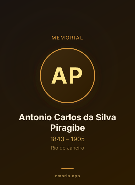 Memorial portrait of Antonio Carlos da Silva Piragibe