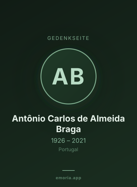 Gedenkportrait von Antônio Carlos de Almeida Braga