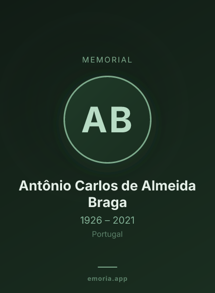 Memorial portrait of Antônio Carlos de Almeida Braga