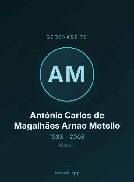 Gedenkportrait von António Carlos de Magalhães Arnao Metello