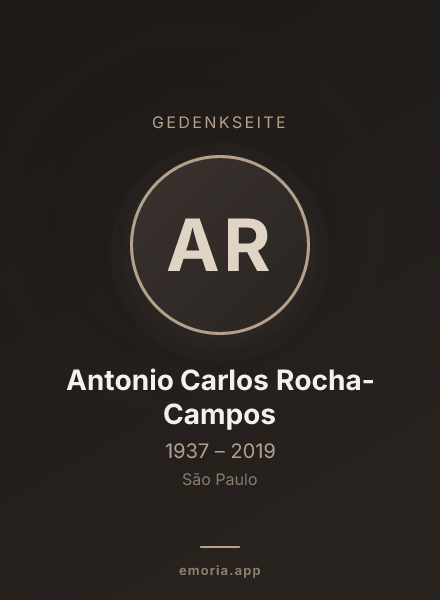 Gedenkportrait von Antonio Carlos Rocha-Campos