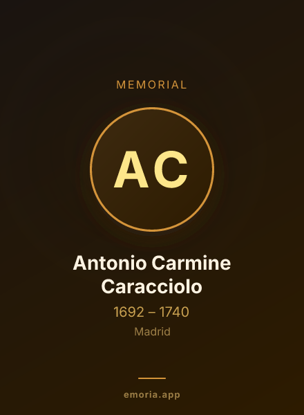 Memorial portrait of Antonio Carmine Caracciolo