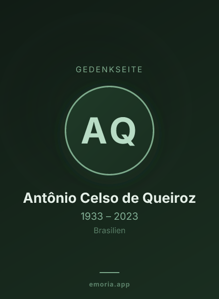 Gedenkportrait von Antônio Celso de Queiroz